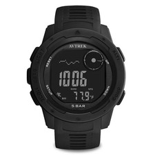 AVTREK Waterproof Digital Watch Outdoor Sports Watch Military Army Watch Pedomet