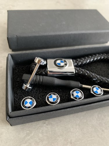 Bmw luxury leather keyring - luxury,