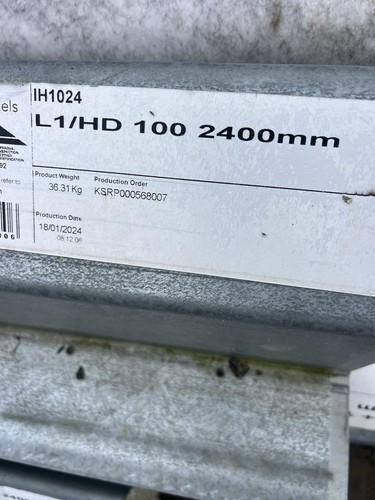 Assorted steel lintels and - steel,