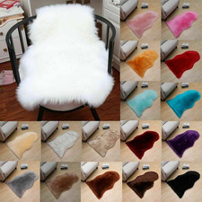 Large Faux Fur Sheepskin Rug Fluffy Mat Room Sofa Hairy Mat Shaggy Floor Carpet