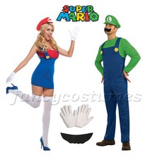 2PCs Couple Mens Super Mario