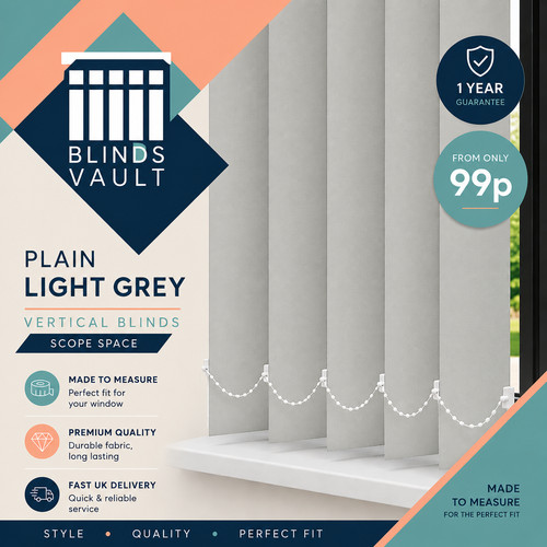 Custom plain light - light, grey