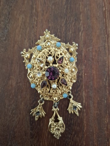 Vintage gold tone faux - tone,