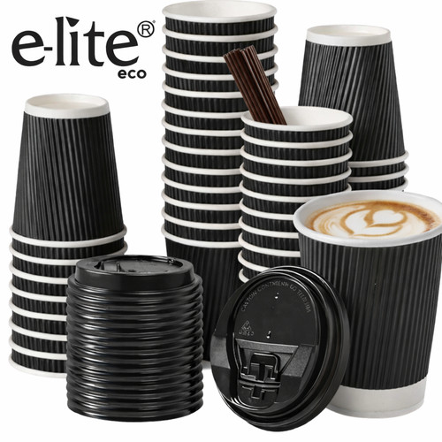 Black ripple triple wall paper - triple,