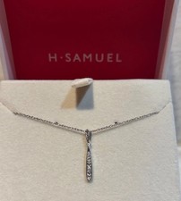 H. Samuel Silver and Diamond Necklace