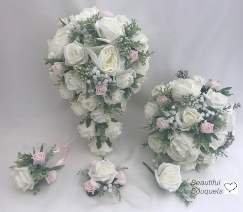 Wedding flowers ivory rose - ivory,
