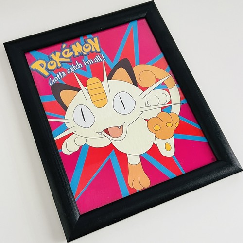 Vintage pokemon meowth frame - pokemon,