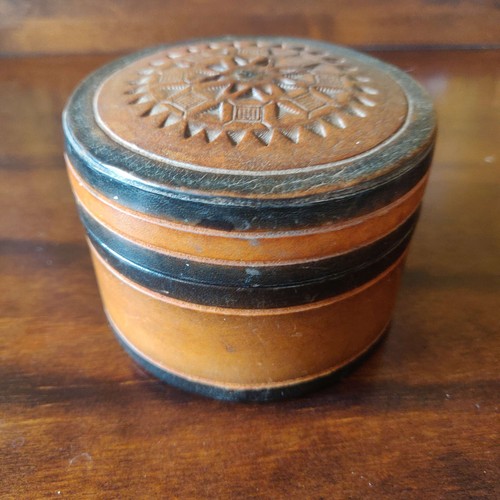 Vintage leather hand - , made