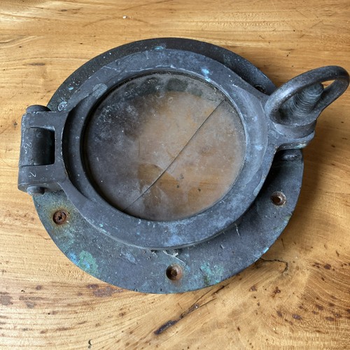 Victorian brass porthole - brass,
