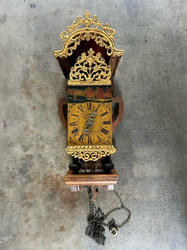 Antique frisian dutch clock - frisian,
