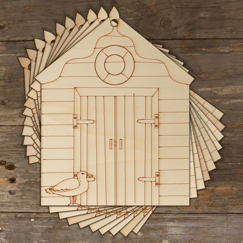 10x wooden beach hut - 10x,