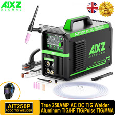 250AMP AC DC 5IN1 HF TIG Welding Machine Pulse Aluminum TIG MMA Welder IGBT UK