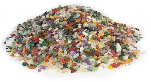1kg bag mixed gemstone chips - 1kg,