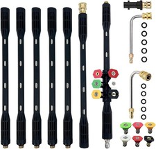 10 Pcs Pressure Washer Extension Wand with Karcher Adapter Compatible for Karche