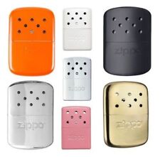 ZIPPO HAND WARMER WINTER BLACK POLISHED CHROME VIRTUALLY ODOURLESS GIFT 12/6 HRS