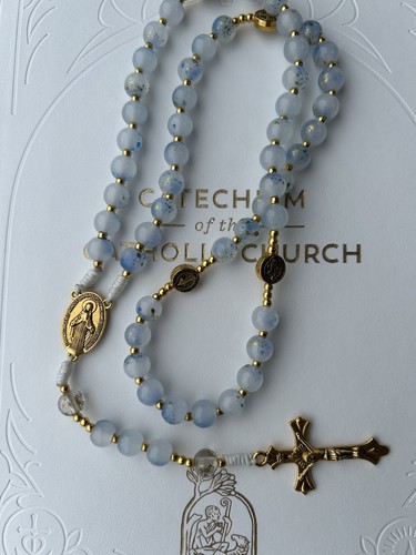 Ornate handmade blue - handmade, gold