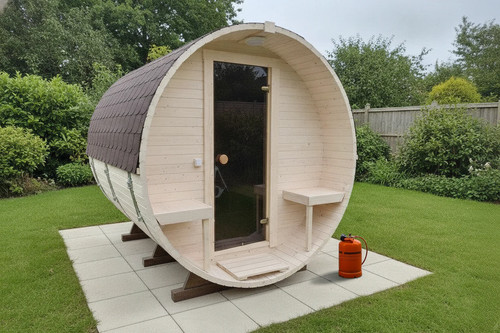 Outdoor barrel sauna gas - sauna, 2.4m