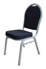 Round Back Metal Banqueting Chairs. Stacking Chairs. Church / Marquee / Events