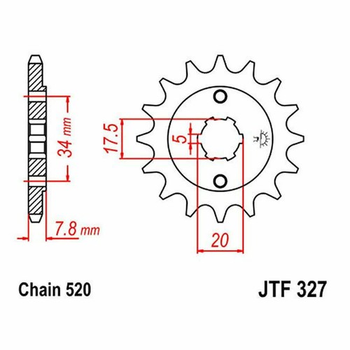 Jtf327 sprocket 11 - sprocket, tooth