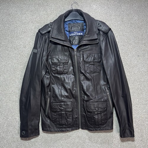 Superdry leather field jacket - field,