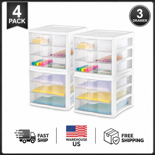 Sterilite drawer desktop - sterilite, 3-drawer