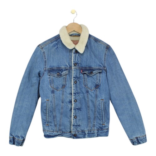 Levis denim sherpa jacket - denim,