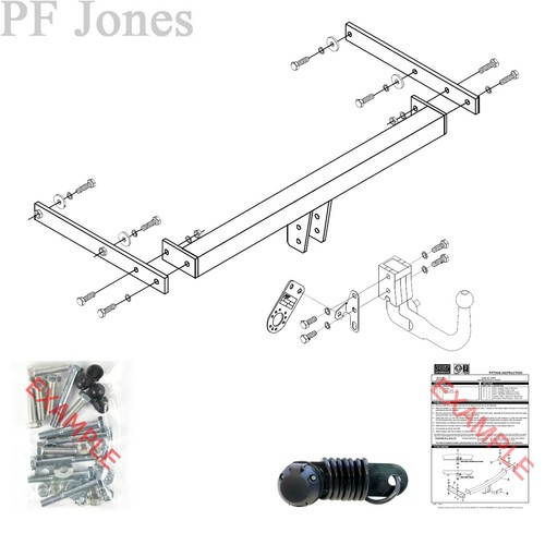 Pct towbar for audi - towbar, door