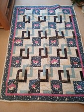 48inches By 68inches Hand Crafted Cotton Patchwork Quilt