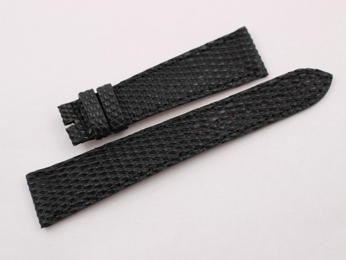 Genuine black lizard - black,