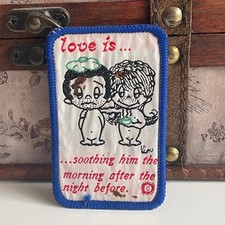 Vintage Valentines Patch LOVE