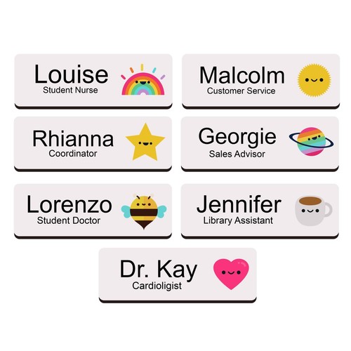 Custom name badge - name, cute