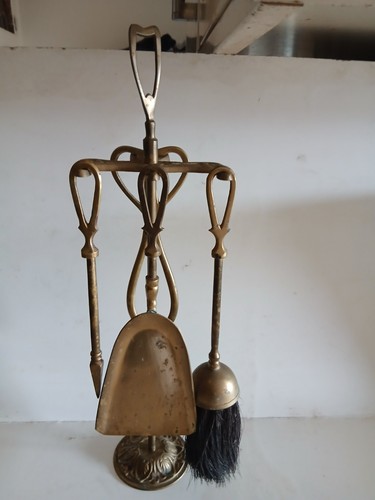 Medium vintage brass - brass, fire