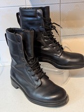 Genuine British Military RAF Issue Leather Flying Airman BOOTS Size 5 M VINTAGE
