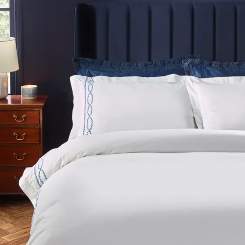Dorma coastal embroidery duvet - coastal,