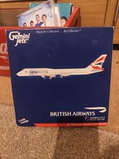 RARE Gemini Jets 1/400 British Airways One World B747-400 (G-CIVP) (USED) 