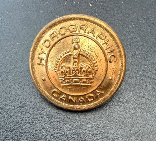 Ww2 hydrographic canada button - hydrographic,