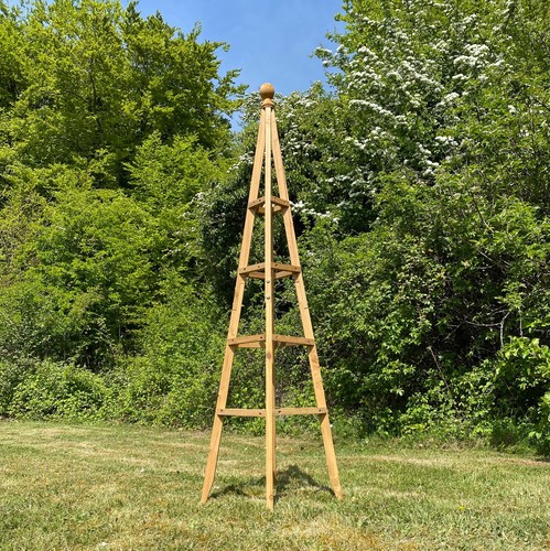 Wooden garden obelisk - wooden,