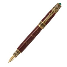 Celtic Fountain Pen Kit - Antique Brass Gold