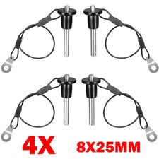 4Pcs 8mm x 25mm Stainless