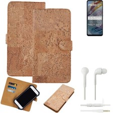 FOR Motorola Moto G60 SMARTPHONE CASE COVER WALLETCASE CORK