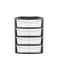 Plastic Slim A4 4 Drawer Tower