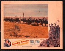 Lobby Card: Cavalry Charge 11"x14" Lobby Card Ronald Reagan Rhonda Fleming We...