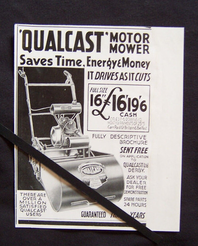 Qualcast motor lawn - motor, 1938