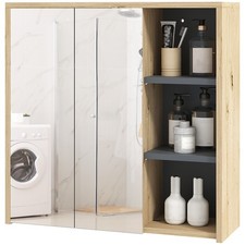 HOMCOM Bathroom Cabinet Wall