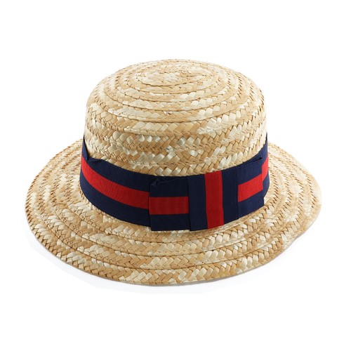 Deluxe straw boater - straw,