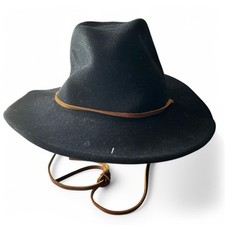 Brixton Wesley Fedora Black Hat Wool Felt Cowboy Western Unisex SKU 6815