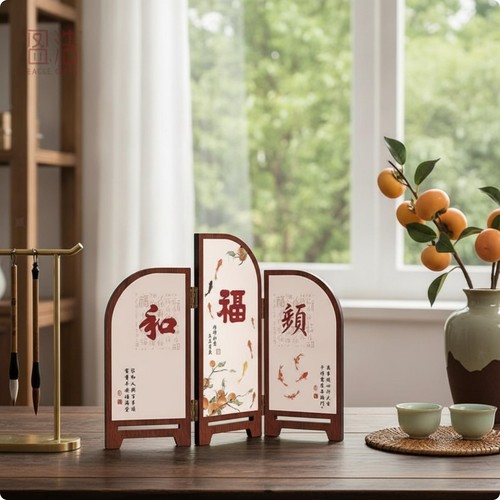 Folding screen panel with - folding,
