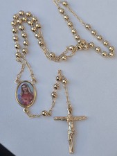 18ct Rose Gold Plated Rosary