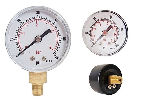 Air pressure gauge steel - air,