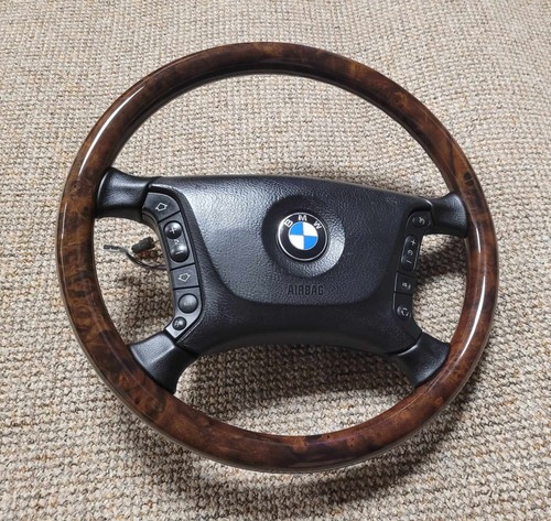 Wooden steering wheel - steering, bmw